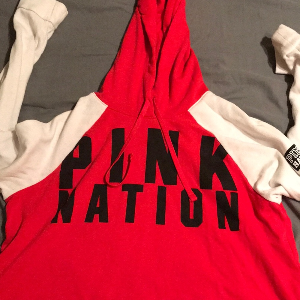 A cropped sweatshirt